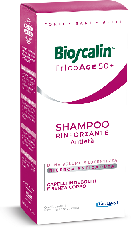 Bioscalin tricoage 50+ shampoo rinforzante 200 ml - giuliani spa