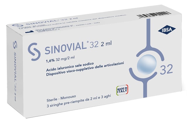 Sinovial forte 1,6% 3 siringhe - ibsa farmaceutici italia srl