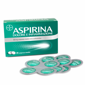 ASPIRINA DOLORE INFIAMMAZIONE 20 CPR RIVESTITE 500 mg