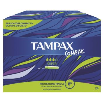 Tampax compak super 24 pezzi
