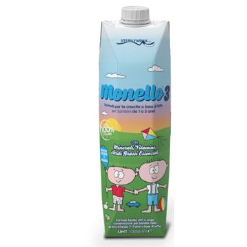 Monello 3 formula per la crescita a base di latte per bambini da 1 a 3 anni liquido 1 litro