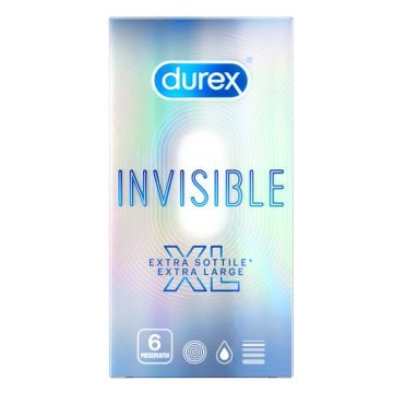 Durex invisible xl 6pz - 