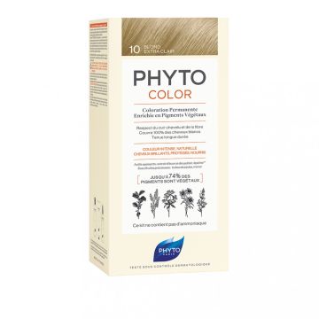 Phytocolor 10 biondo chiarissimo extra latte 50 ml + crema 50 ml + maschera 12 ml - 