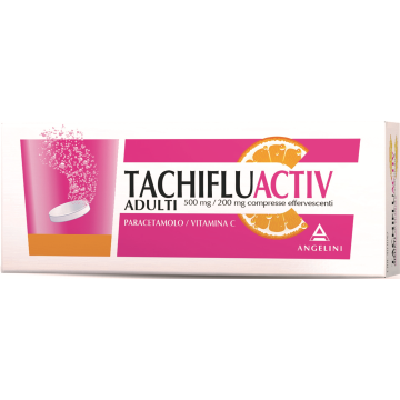 TACHIFLU ACTIV ADULTI 12 COMPRESSE EFFERVESCENTI 500 mg + 200 mg - 
