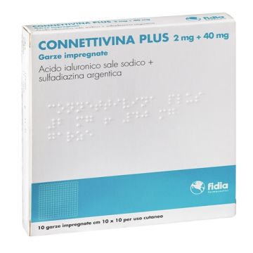Connettivina Plus 2 Mg+40 Mg 10 Garze Impregnate 10X10 - 