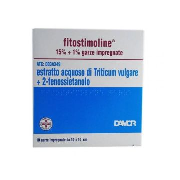 Fitostimoline 15% - 10 GARZE IMPREGNATE Farmaceutici Damor - 