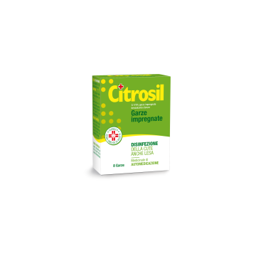 Citrosil 0,175% Garze Impregnate Disinfettante 8 Pezzi - 
