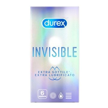Durex invisible extra lubr 6pz - 