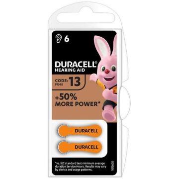 Duracell easy tab 13 arancio batteria per apparecchio acustico - 
