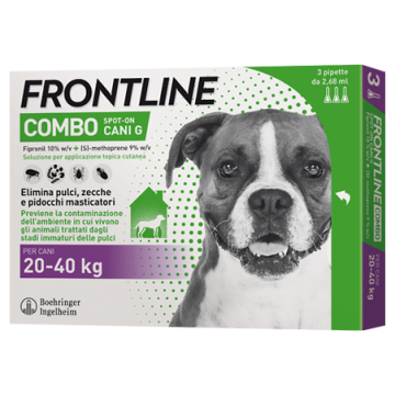 FRONTLINE COMBO SPOT-ON CANI 20 - 40 KG - 3 PIPETTE - 