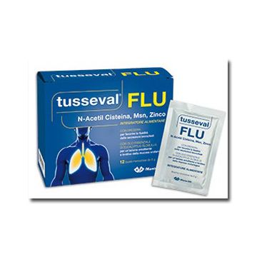 Tusseval flu 12 bustine solubili 60 g - 