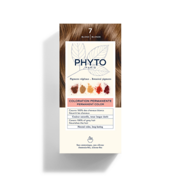 Phytocolor Color kit 7 biondo 1 latte 50 ml + 1 crema 50 ml + 1 maschera 12 ml - 