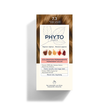 Phytocolor Color kit 7,3 biondo dorato 1 latte 50 ml + 1 crema 50 ml + 1 maschera 12 ml - 