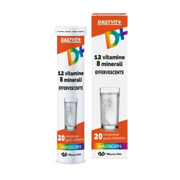 Dailyvit+ 12 vitamine 8 minerali effervescente 20 compresse - 