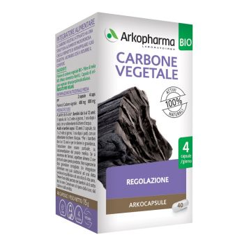 Arko capsule carbone vegetale bio 40 capsule - 