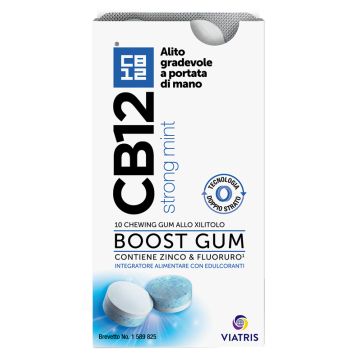 CB12 BOOST STRONG MINT 10 CHEWING GUM - MEDA PHARMA SPA - 