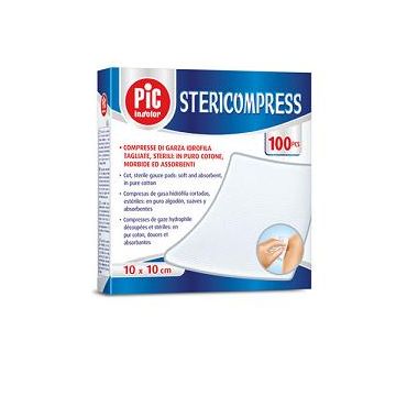 Pic garza Stericompress - garze sterili 10x10 cm - 100 pezzi - 