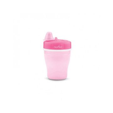 Nuvita tazza doppio isolamento termico e beccuccio rigido rosa 12 m+ 200 ml - 