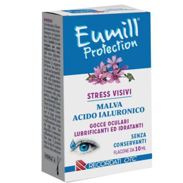 Eumill Protection Gocce oculari Malva e Acido Ialuronico Flacone 10 ml - 