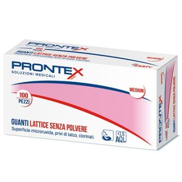 Prontex guanto in lattice senza polvere medio 100 pezzi - 