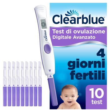 Clearblue Test Ovulazione Digitale AVANZATO 10 Stick Test - 