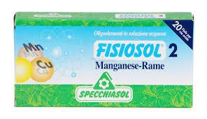 Specchiasol fisiosol 2 manganese rame 20 fiale bevibili 2ml