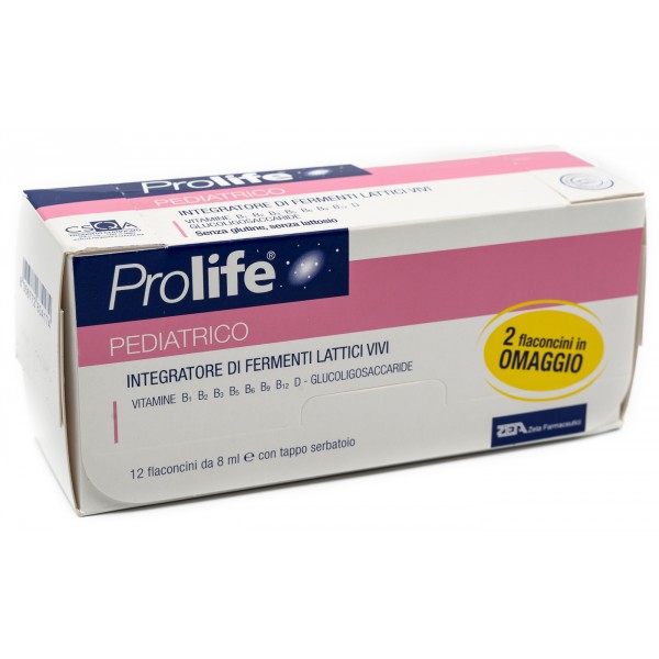 Prolife pediatrico 12 flaconi 8 ml - zeta farmaceutici spa