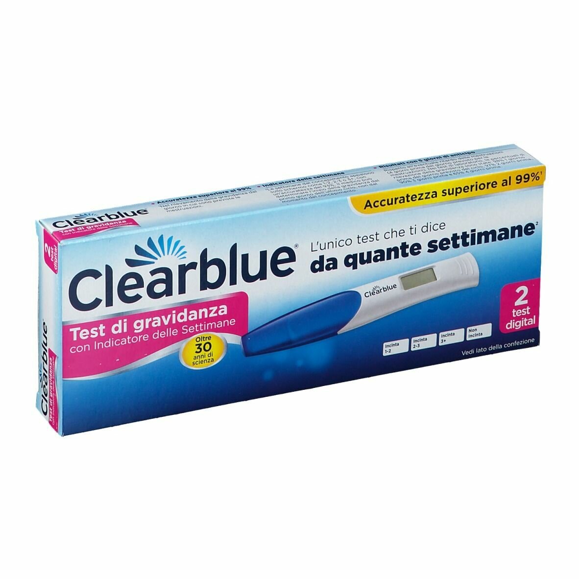 Clearblue digital test gravidanza digitale - 2 pezzi